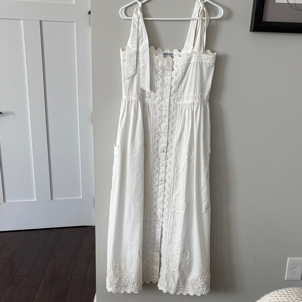 Juliet Dunn White Scalloped cover up dress - Picture 2 of 10